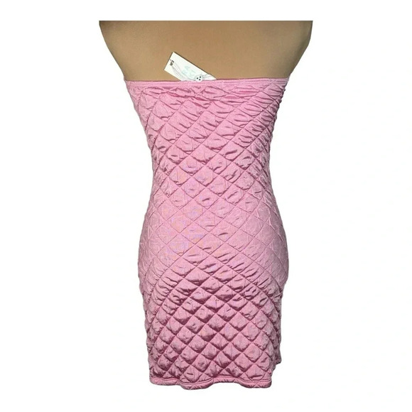 Frankie’s Bikinis Taylor Strapless‎ Puff Dress•BabyPink•Size Medium NWT - Picture 5 of 6
